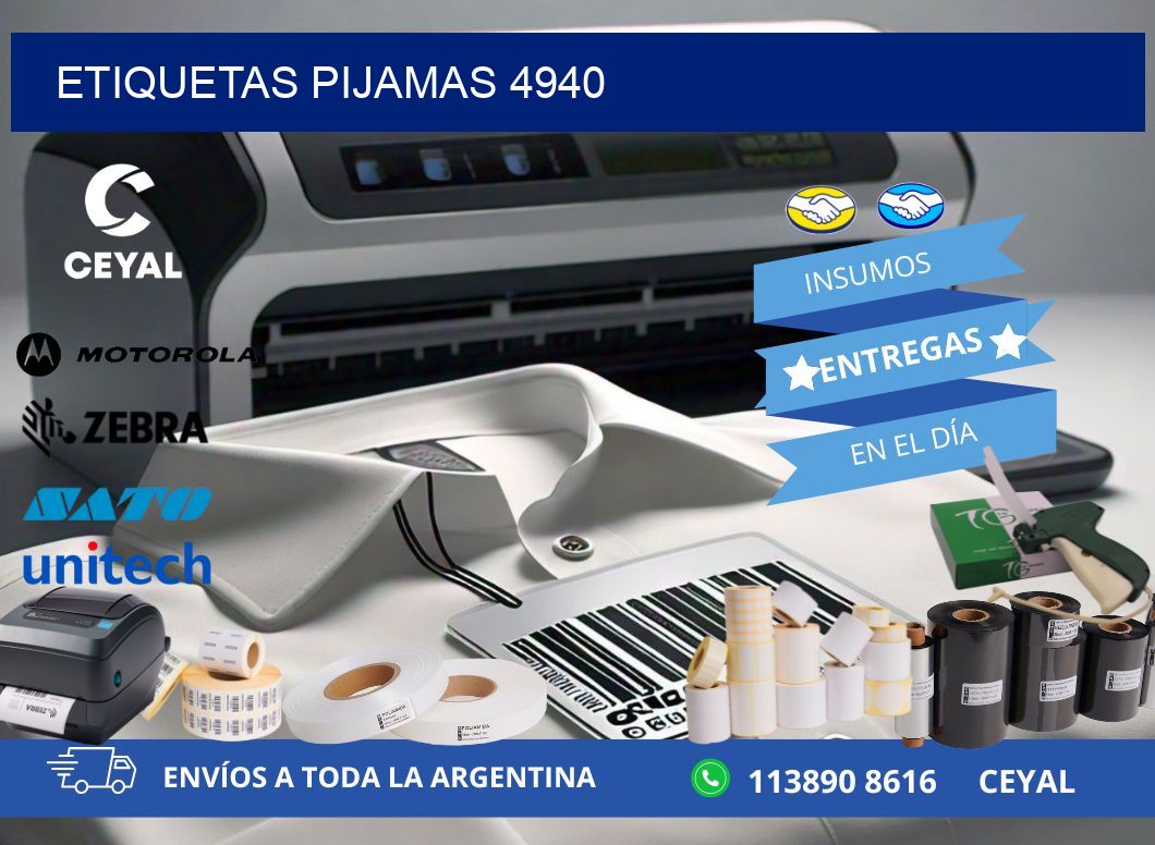 ETIQUETAS PIJAMAS 4940