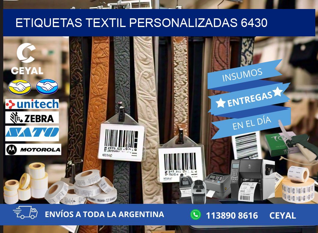 ETIQUETAS TEXTIL PERSONALIZADAS 6430