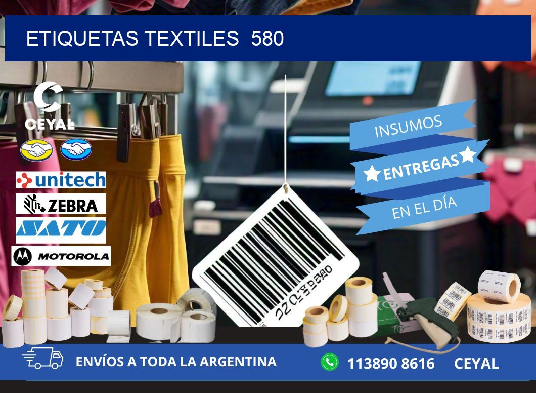 ETIQUETAS TEXTILES  580