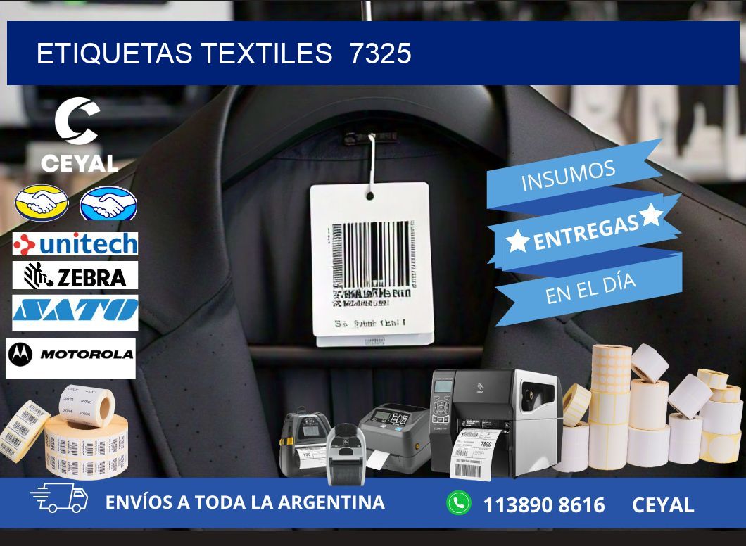 ETIQUETAS TEXTILES  7325