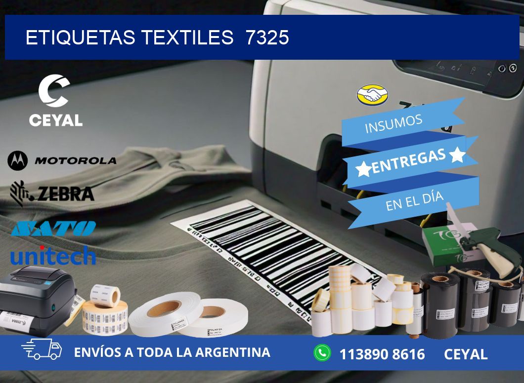 ETIQUETAS TEXTILES  7325