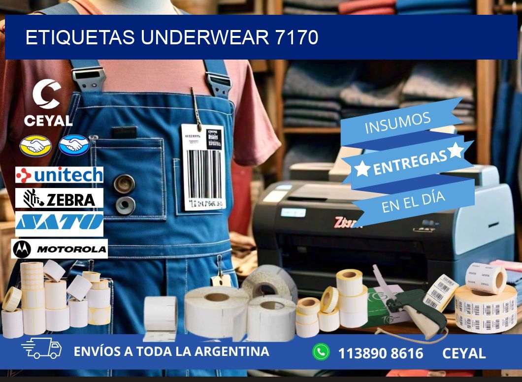 ETIQUETAS UNDERWEAR 7170