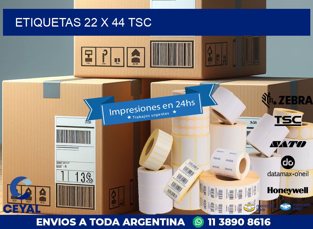 ETIQUETAS 22 x 44 TSC