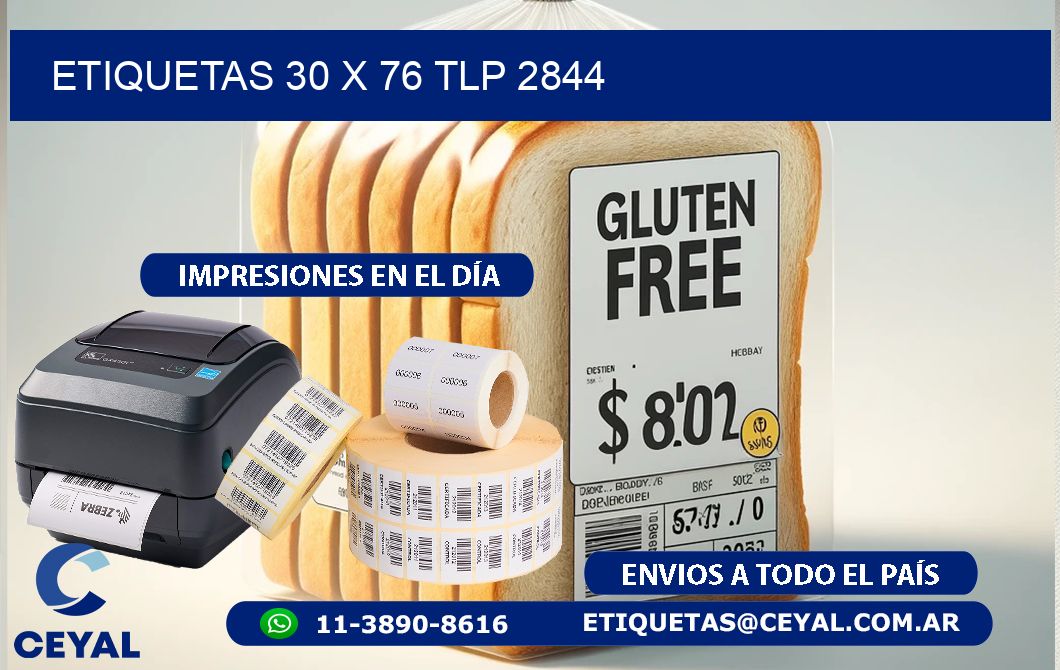 ETIQUETAS 30 x 76 TLP 2844