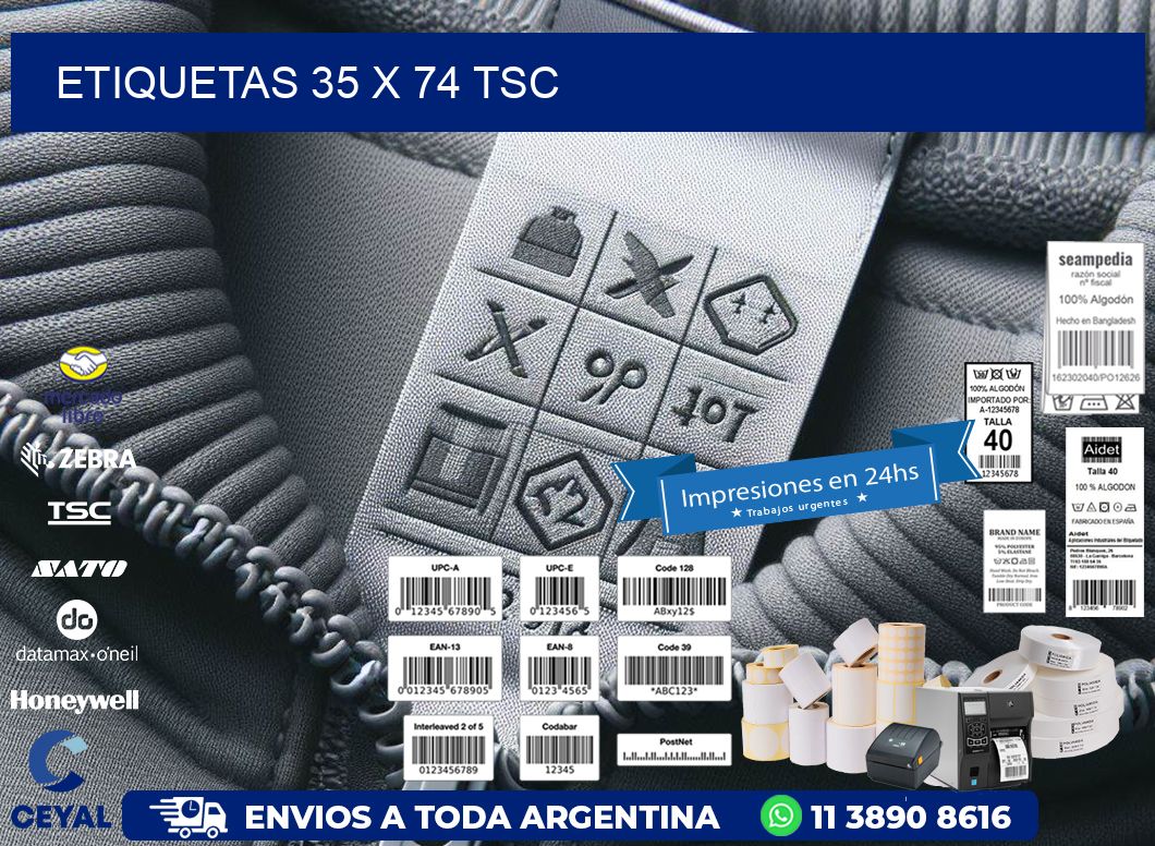 ETIQUETAS 35 x 74 TSC