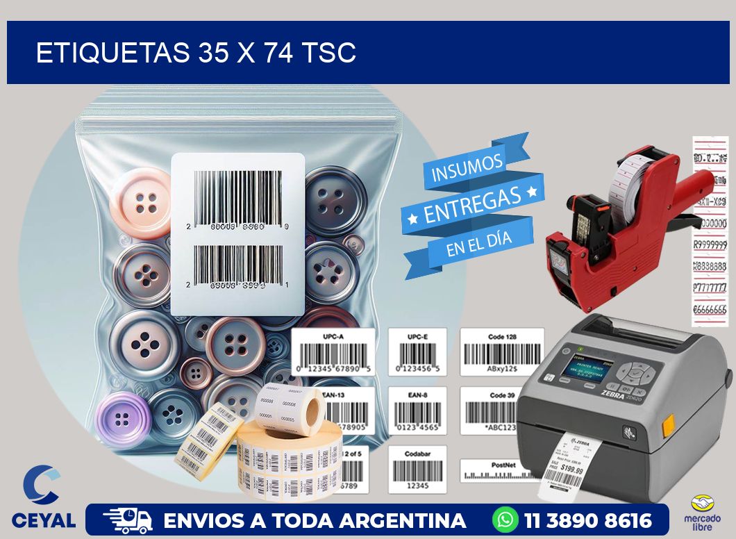 ETIQUETAS 35 x 74 TSC