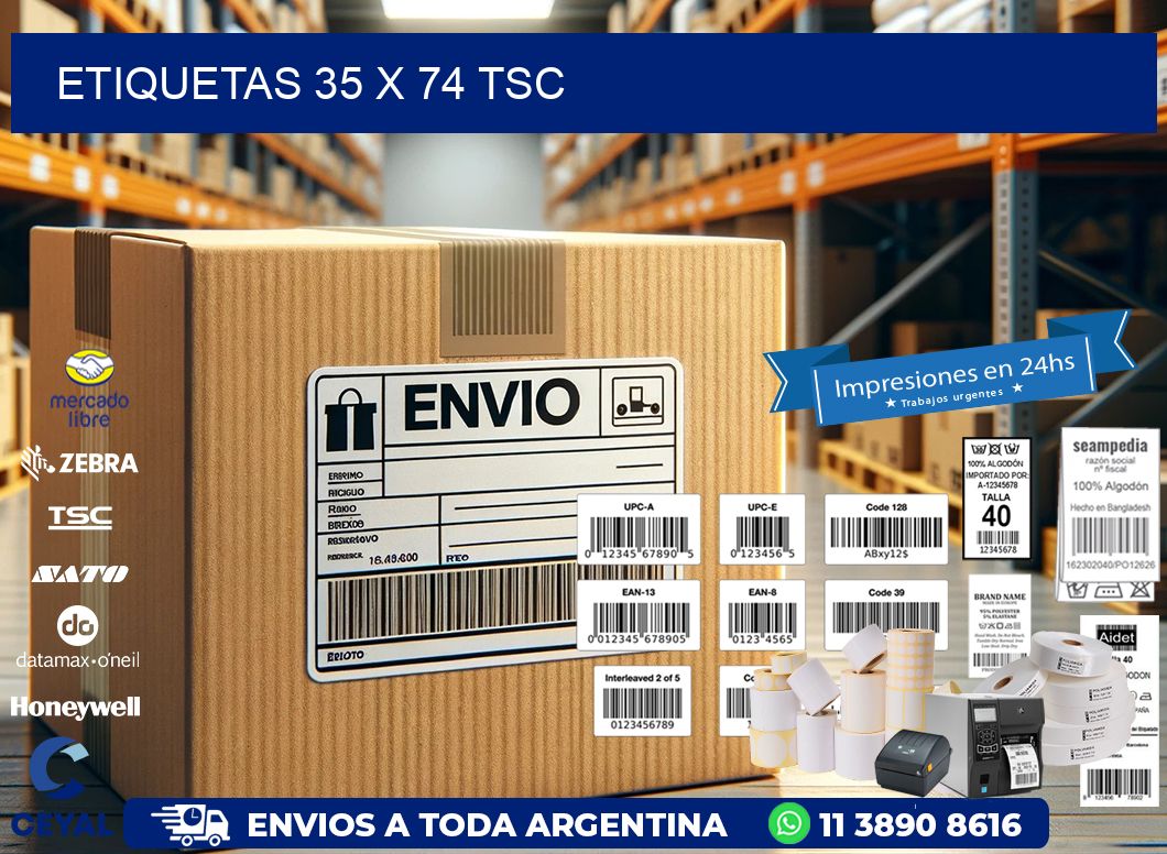 ETIQUETAS 35 x 74 TSC