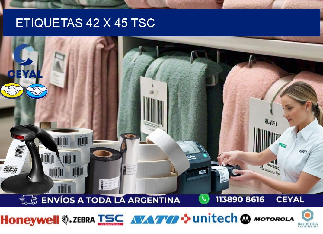ETIQUETAS 42 x 45 TSC