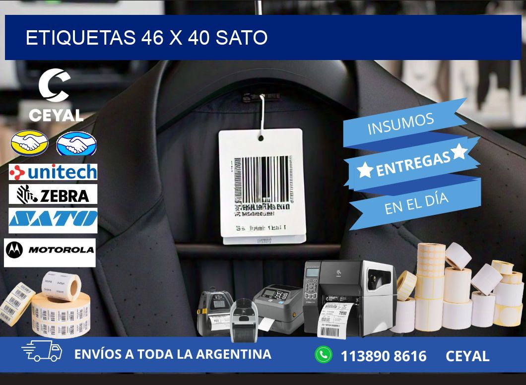 ETIQUETAS 46 x 40 SATO