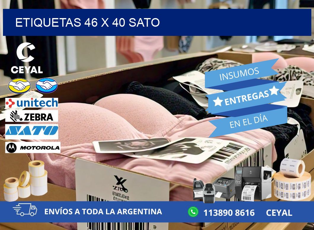 ETIQUETAS 46 x 40 SATO