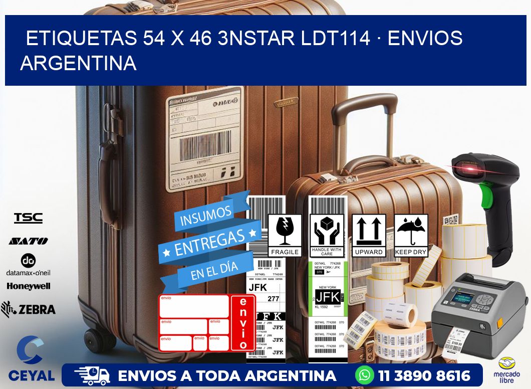 ETIQUETAS 54 x 46 3NSTAR LDT114 · ENVIOS ARGENTINA