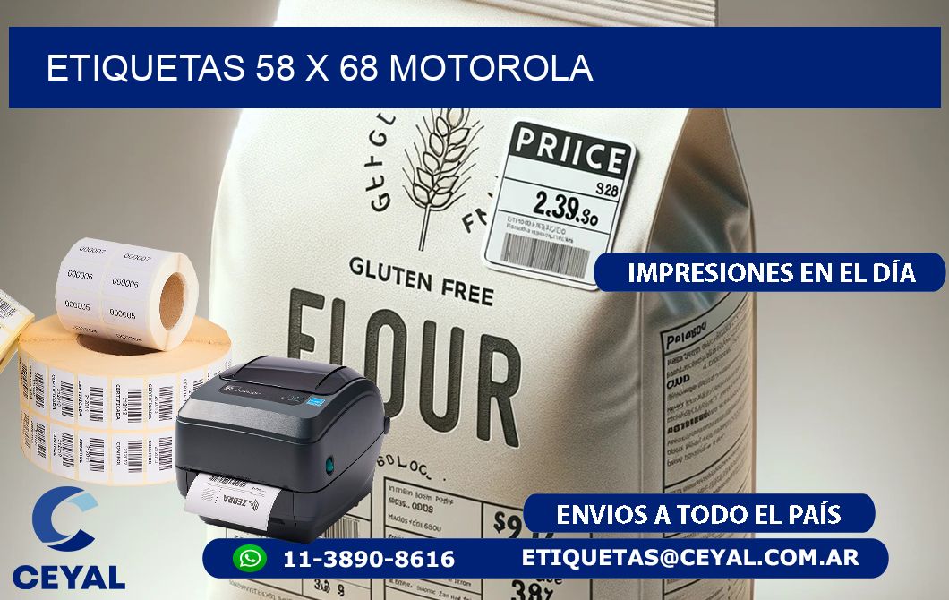 ETIQUETAS 58 x 68 MOTOROLA