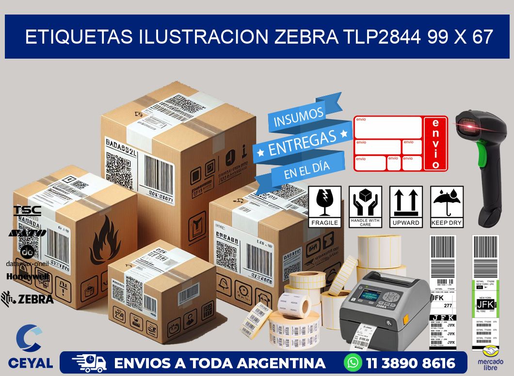 ETIQUETAS ILUSTRACION ZEBRA TLP2844 99 x 67