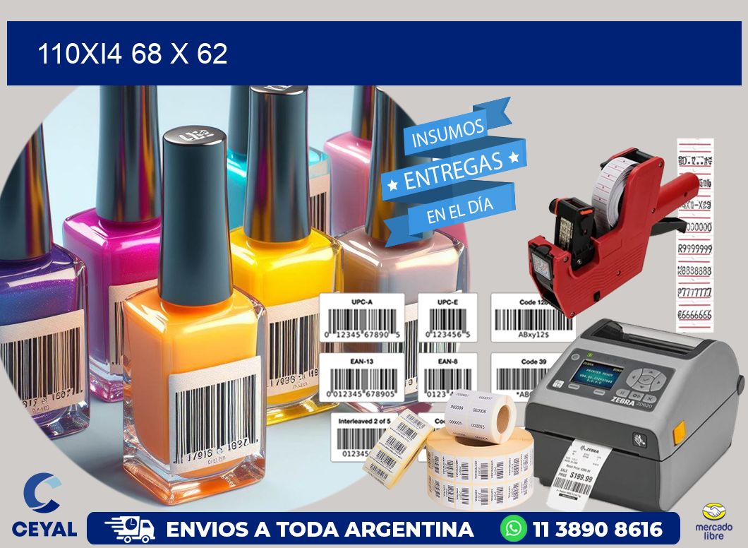 110Xi4 68 x 62