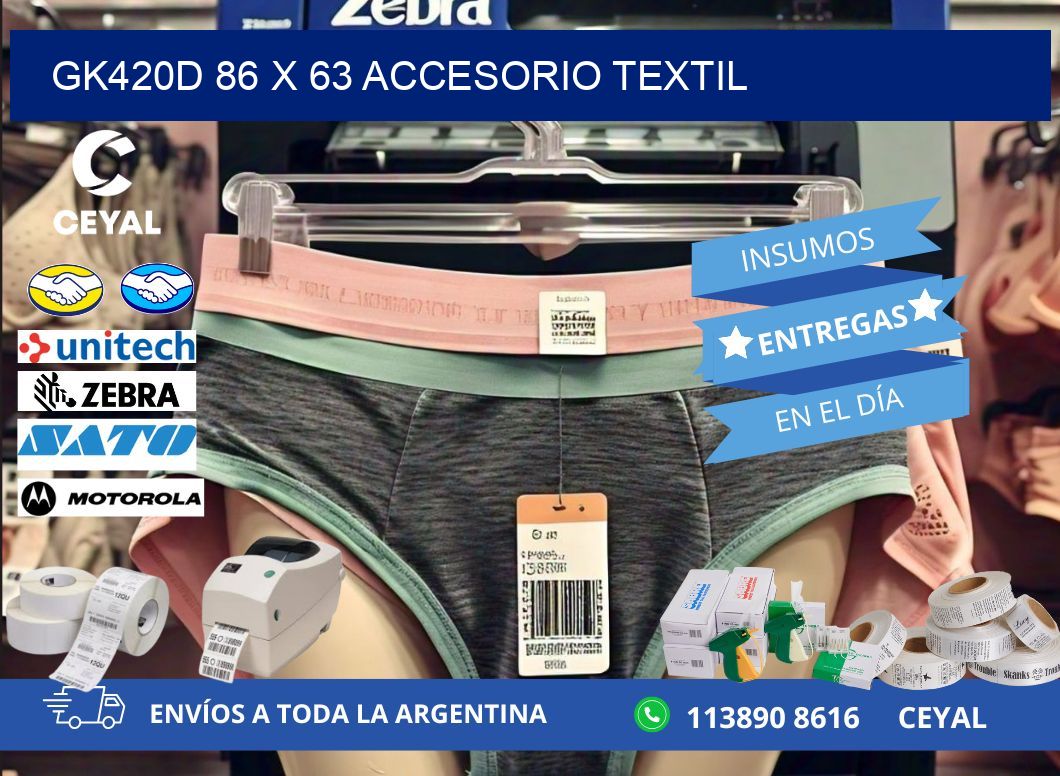 GK420D 86 x 63 ACCESORIO TEXTIL