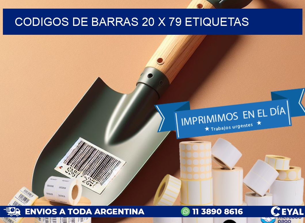 codigos de barras 20 x 79 etiquetas