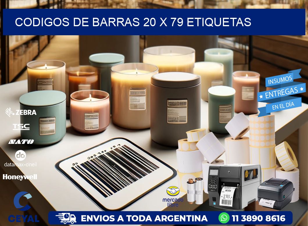 codigos de barras 20 x 79 etiquetas