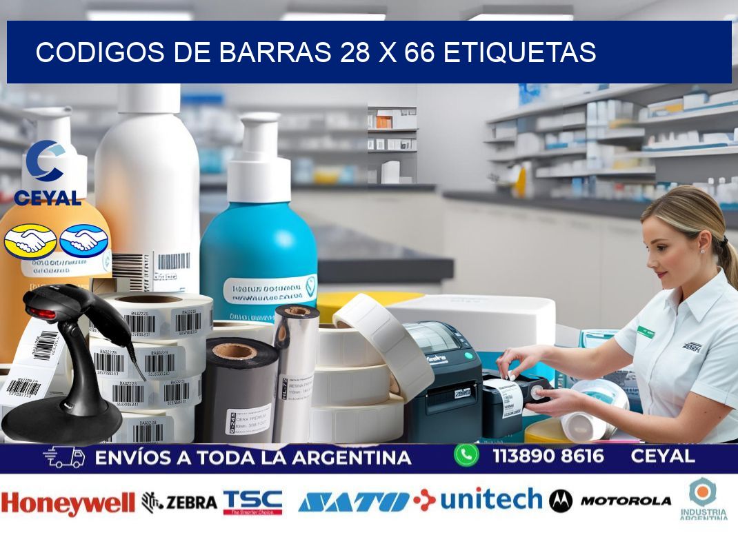 codigos de barras 28 x 66 etiquetas