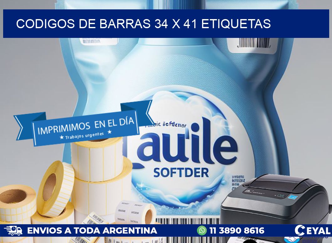 codigos de barras 34 x 41 etiquetas