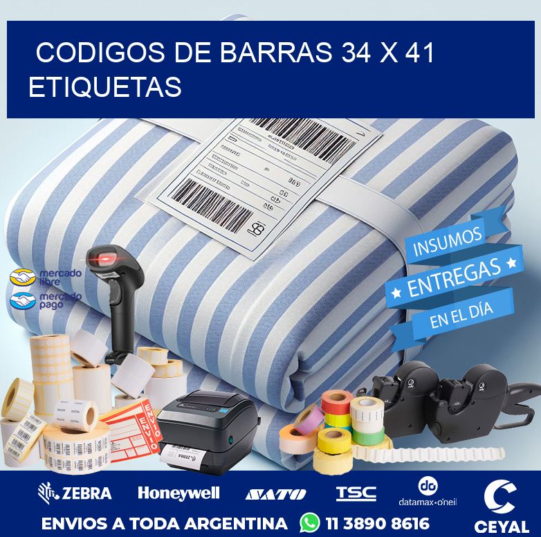 codigos de barras 34 x 41 etiquetas