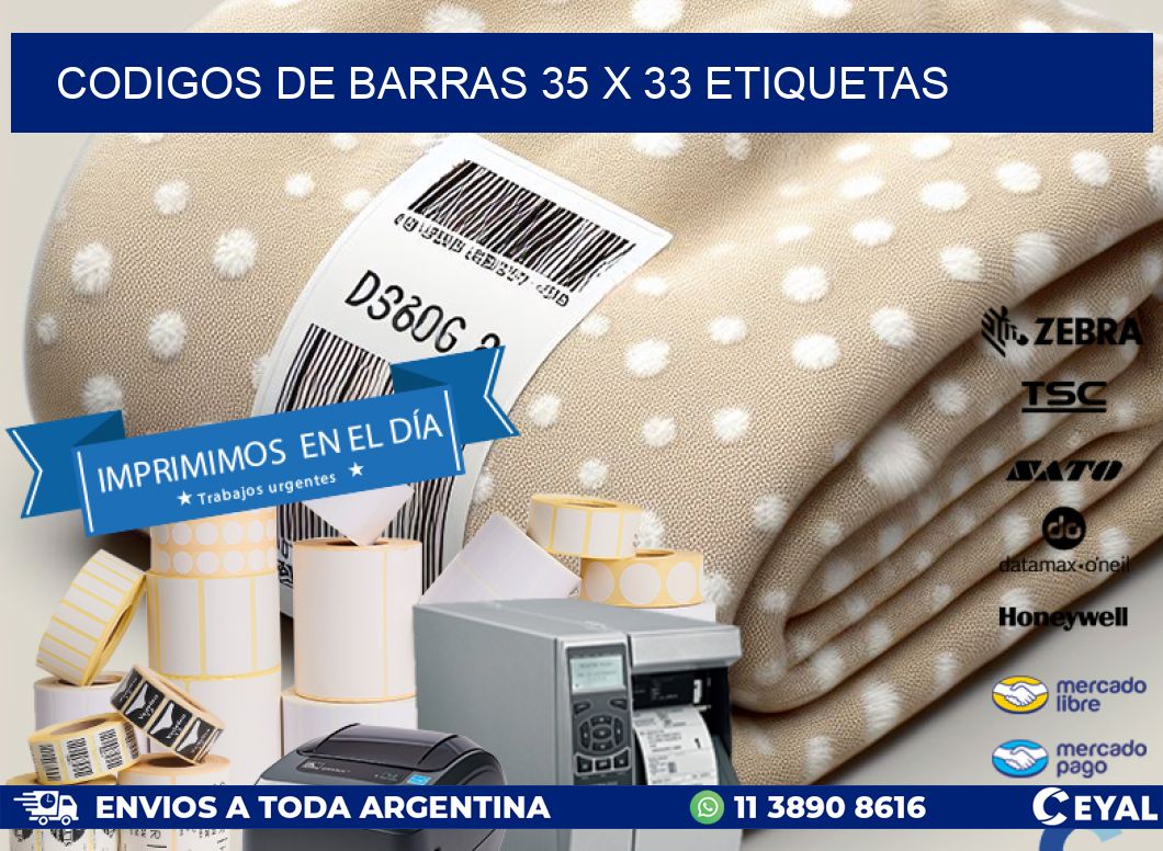 codigos de barras 35 x 33 etiquetas