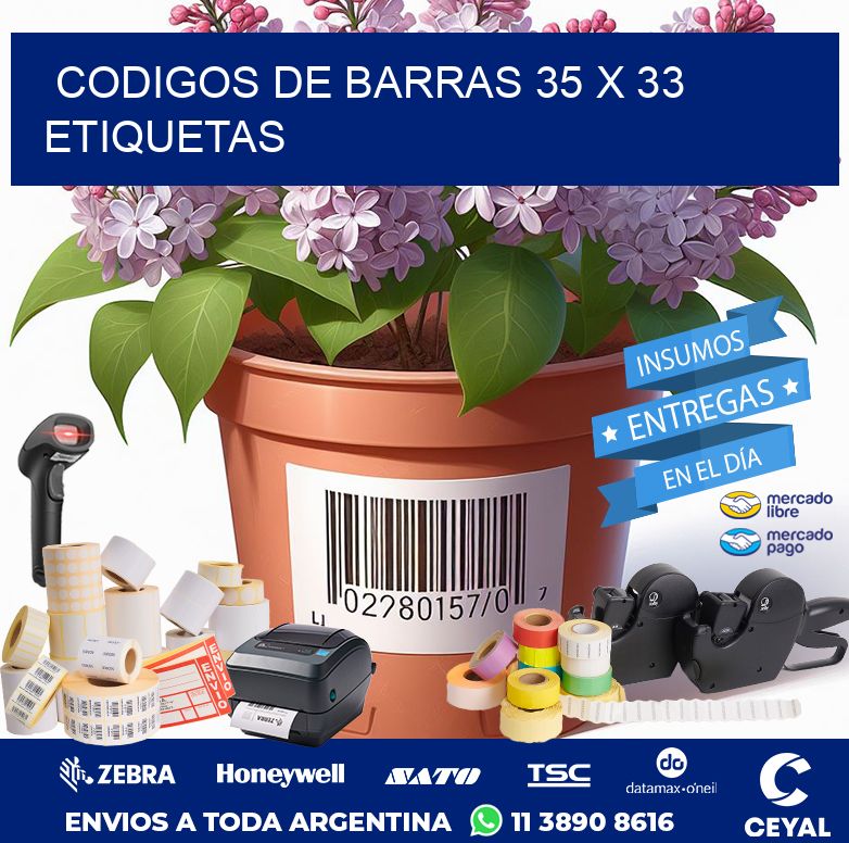 codigos de barras 35 x 33 etiquetas