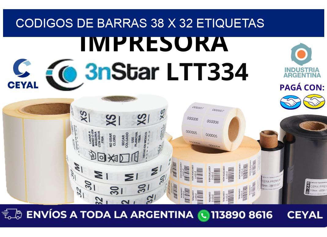 codigos de barras 38 x 32 etiquetas