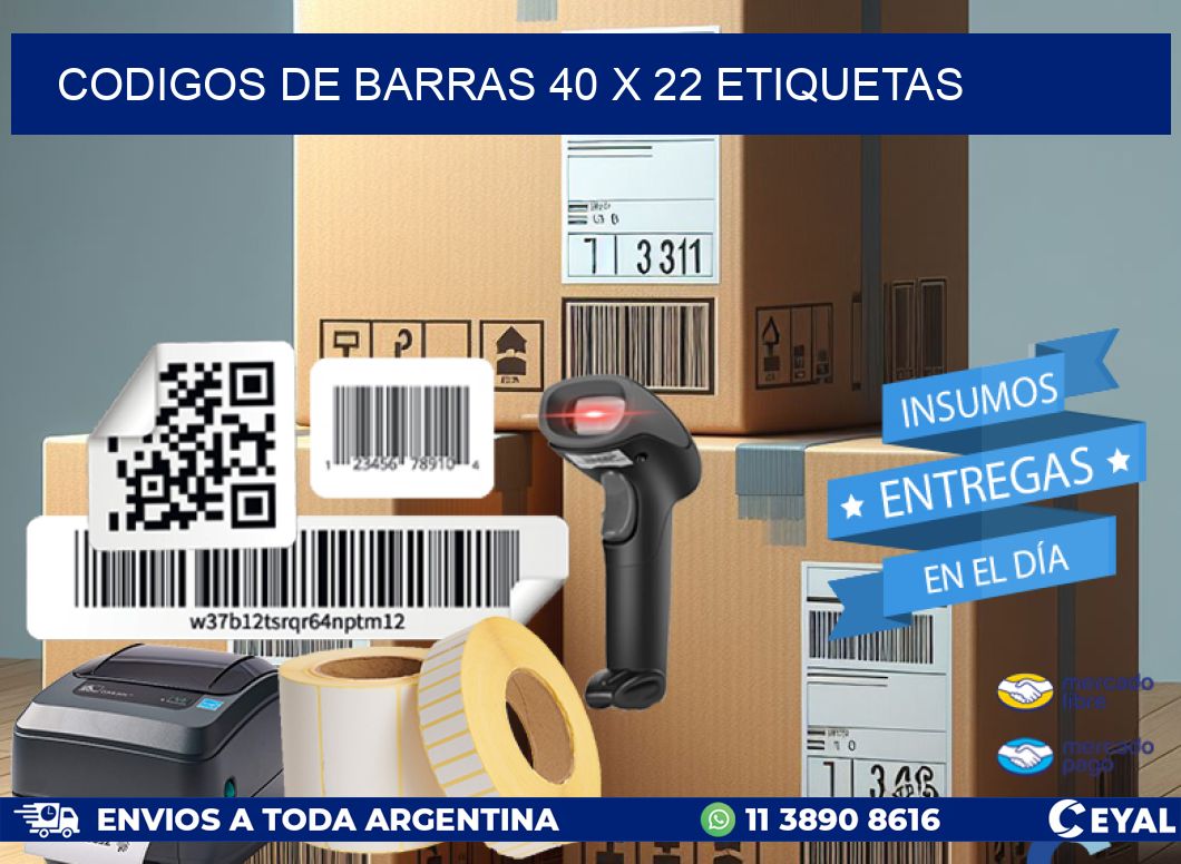 codigos de barras 40 x 22 etiquetas
