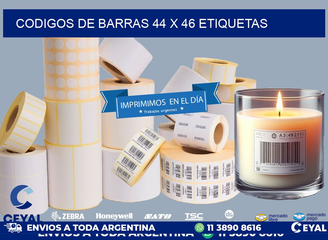 codigos de barras 44 x 46 etiquetas