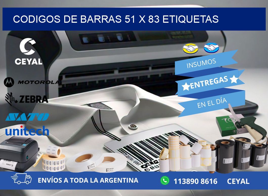 codigos de barras 51 x 83 etiquetas