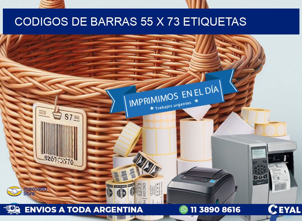 codigos de barras 55 x 73 etiquetas