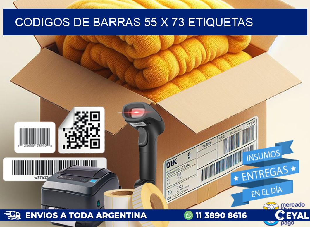 codigos de barras 55 x 73 etiquetas