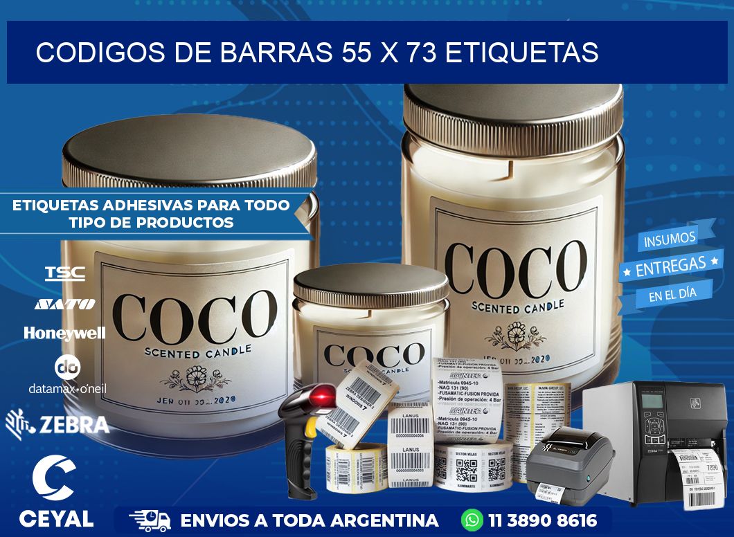 codigos de barras 55 x 73 etiquetas