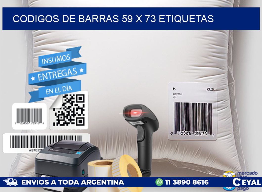 codigos de barras 59 x 73 etiquetas