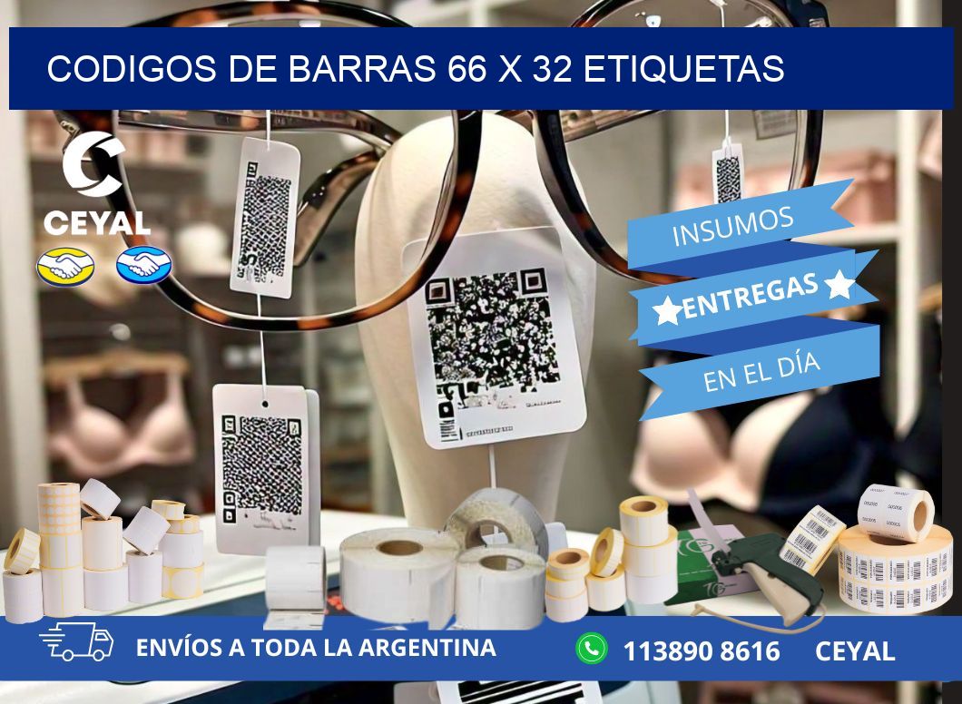 codigos de barras 66 x 32 etiquetas