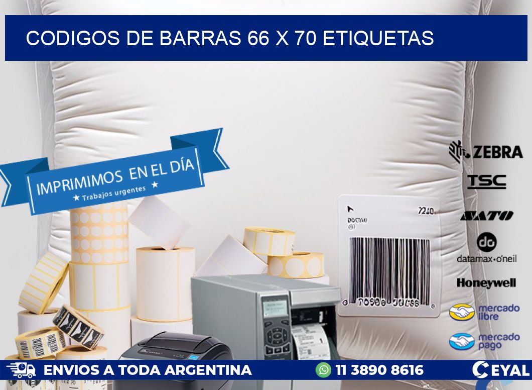 codigos de barras 66 x 70 etiquetas