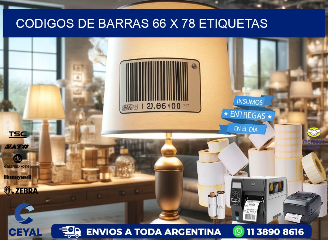 codigos de barras 66 x 78 etiquetas