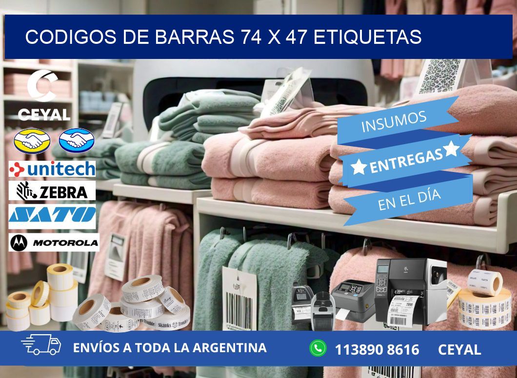 codigos de barras 74 x 47 etiquetas
