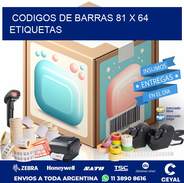 codigos de barras 81 x 64 etiquetas