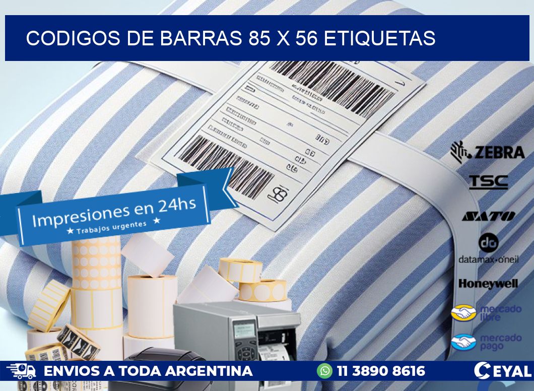 codigos de barras 85 x 56 etiquetas