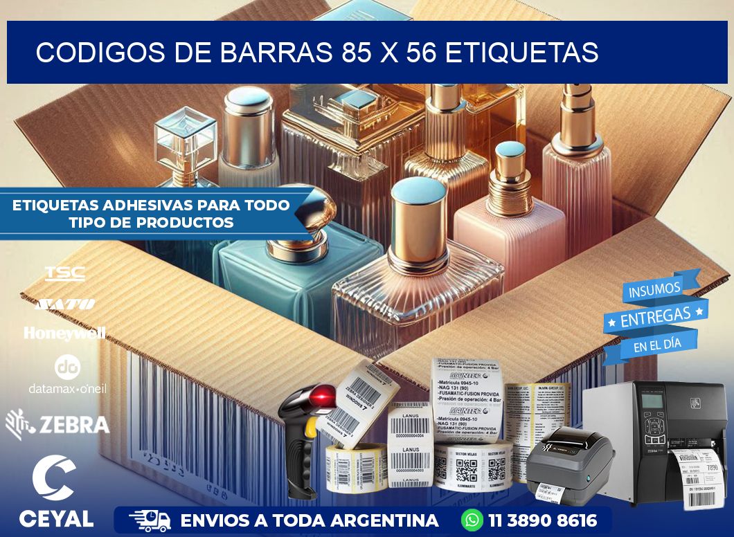 codigos de barras 85 x 56 etiquetas