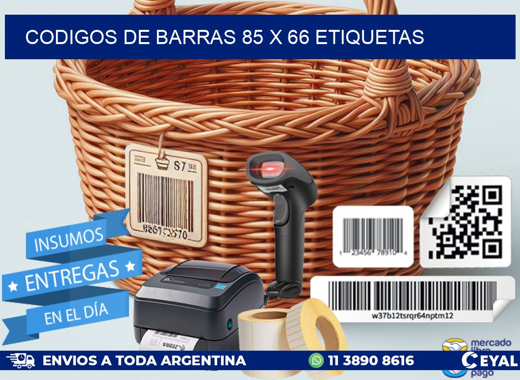 codigos de barras 85 x 66 etiquetas