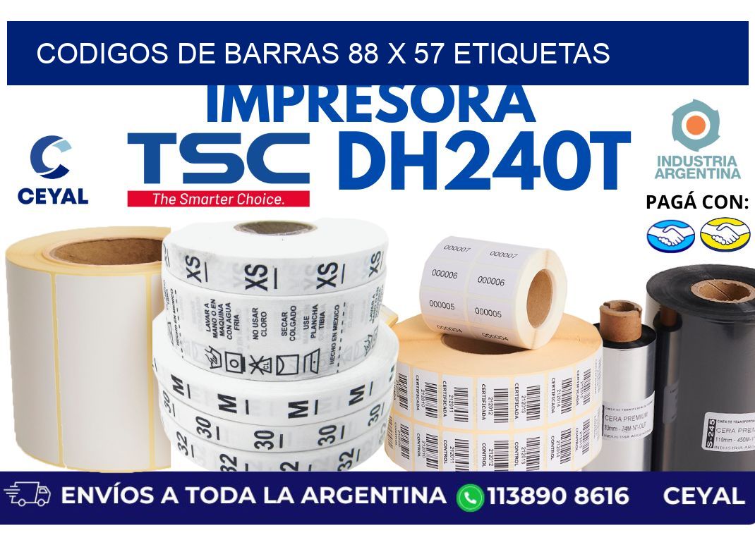 codigos de barras 88 x 57 etiquetas