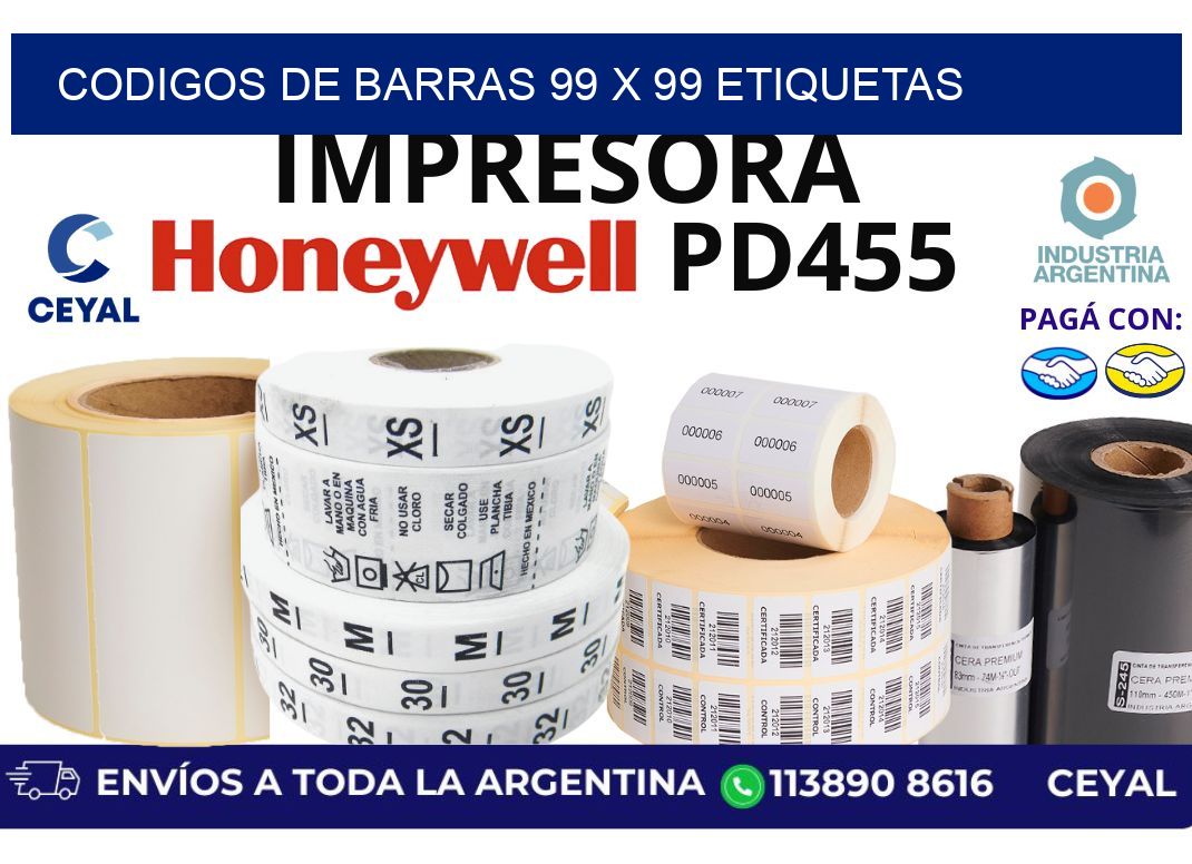 codigos de barras 99 x 99 etiquetas