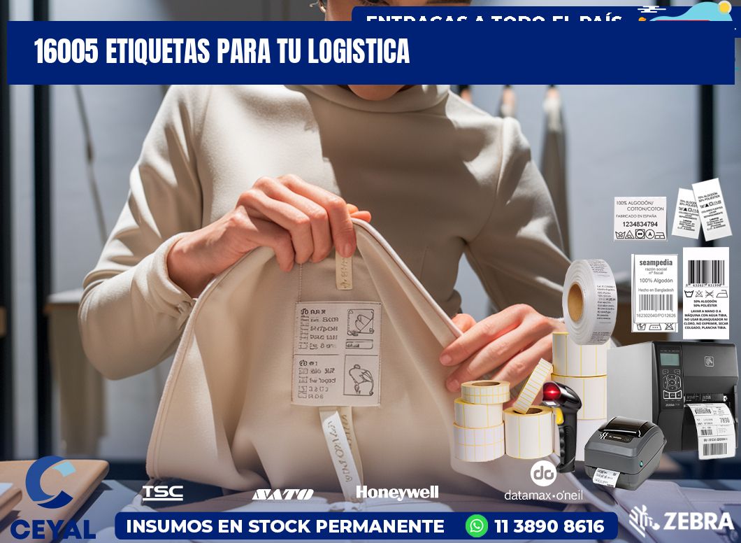 16005 etiquetas para tu logistica