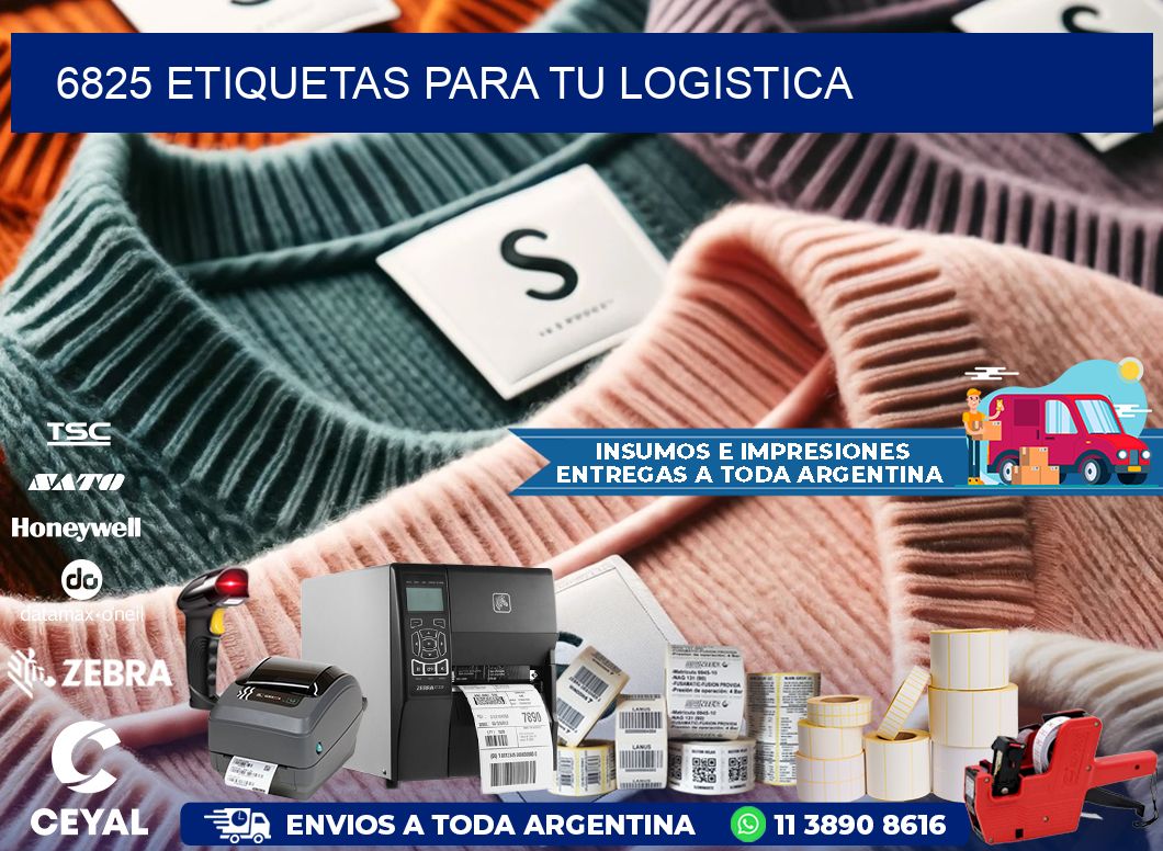 6825 etiquetas para tu logistica