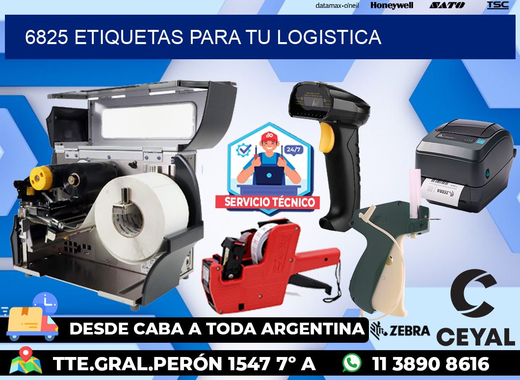 6825 etiquetas para tu logistica