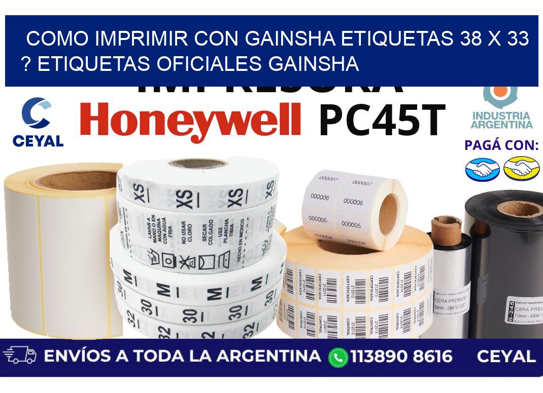 como imprimir con gainsha etiquetas 38 x 33 ? etiquetas oficiales gainsha