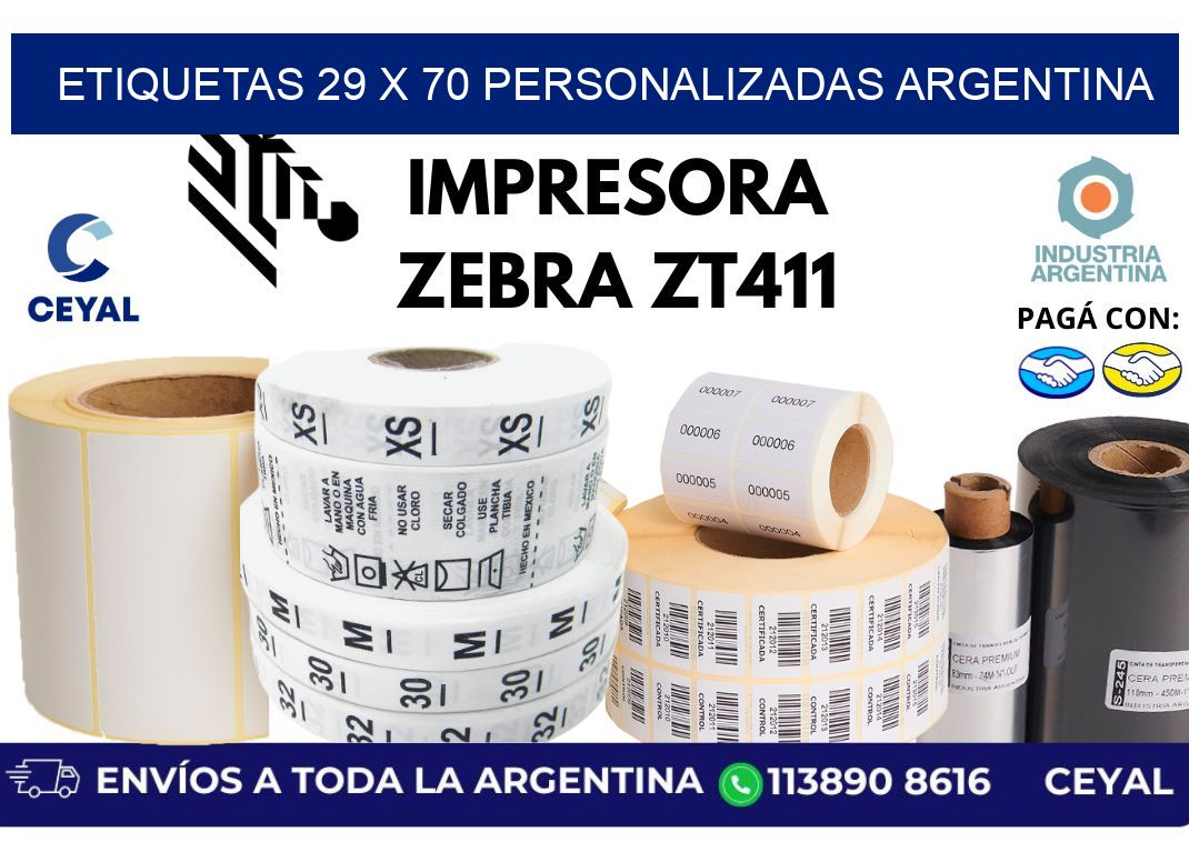 etiquetas 29 x 70 personalizadas argentina