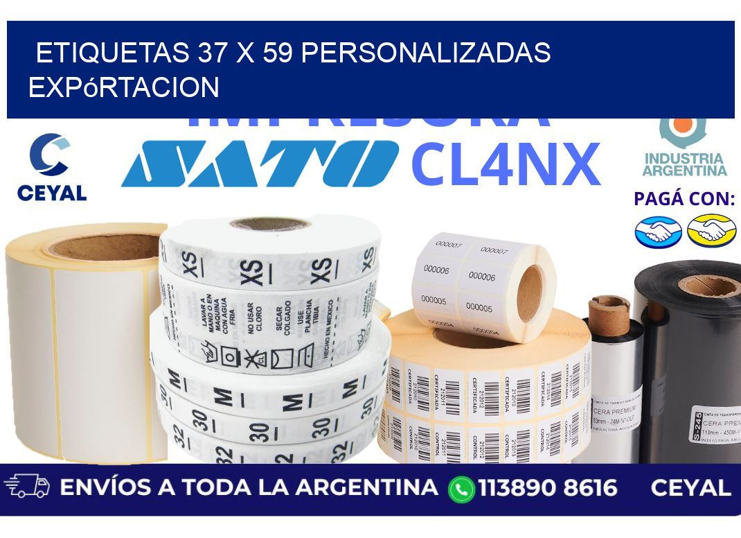 etiquetas 37 x 59 personalizadas expórtacion